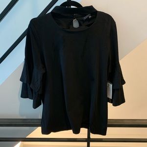 Eloquii Cotton Blouse with Bell Sleeves